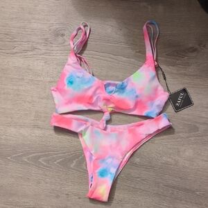 Zaful Tie Dye Bikini Size 6